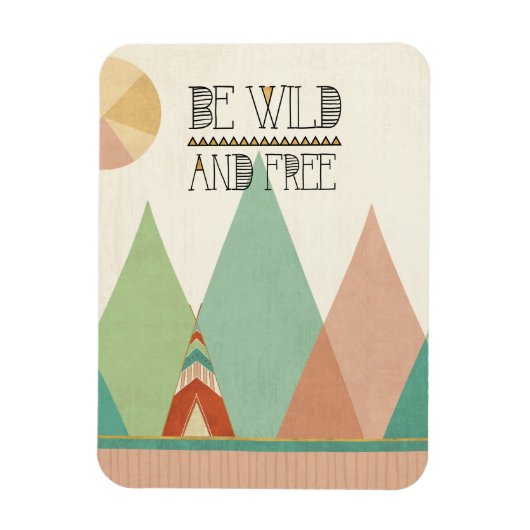 Zuidwest Geo II| Wild en vrij Magneet (Verticaal)