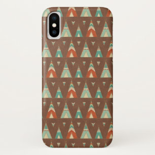 Zuidwest Geo Stap Thee Tent Patroon iPhone X Hoesje