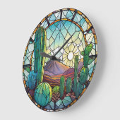 Zuidwest-Glas in lood woestijncactus landschap Grote Klok (Hoek)