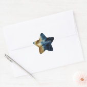 Zuidwest Gold Blue Koeienhuid Ster Sticker (Envelop)