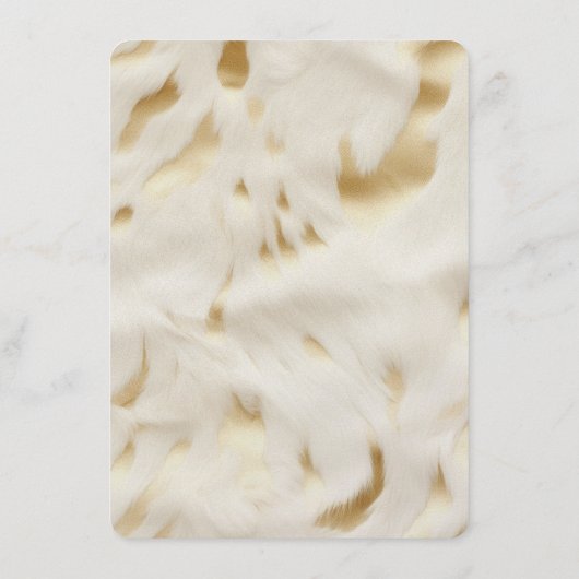 Zuidwest Goud Wit Koeienhuid Menu (Achterkant)