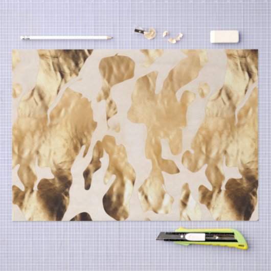 Zuidwest Goud Wit Koeienhuid Tissuepapier (Craft)