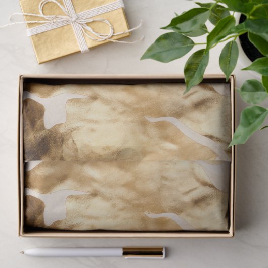 Zuidwest Goud Wit Koeienhuid Tissuepapier (Geschenk)