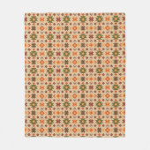 Zuidwest groen en Sinaasappel Fleece Deken (Voorkant)