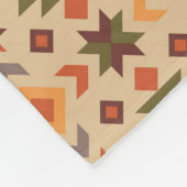 Zuidwest groen en Sinaasappel Fleece Deken (Hoek)