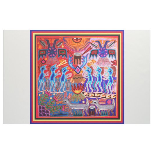 Zuidwest Huichol Peyote Ritueel Stof (Yard (91,4 cm))