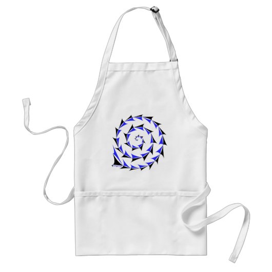 Zuidwest-Indische melkweg in blauw Standaard Schort (Voorkant)