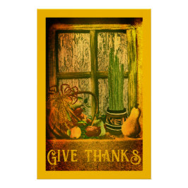 Zuidwest inspirerend Geef Bedankt Thanksgiving Perfect Poster