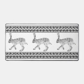 Zuidwest Jackrabbit Zwart-wit Geometrisch Bureaumat (Voorkant)