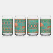 Zuidwest Javelinas & Geometrische Patroon Glas Set (Rechts)