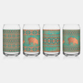 Zuidwest Javelinas & Geometrische Patroon Glas Set (Links)