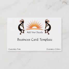 Zuidwest-kleurig Logo Kokopelli Visitekaartje