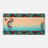 Zuidwest-Kokopelli en Cactus Bureaumat (Voorkant)