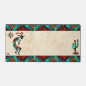 Zuidwest-Kokopelli en Cactus Bureaumat (Voorkant)