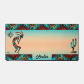 Zuidwest-Kokopelli en Cactus Bureaumat (Voorkant)