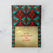 Zuidwest Kokopelli Kerstkaart Feestdagen Kaart (Binnen)