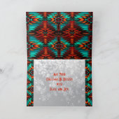 Zuidwest Kokopelli Kerstkaart Feestdagen Kaart (Binnen)