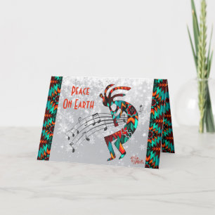 Zuidwest Kokopelli Kerstkaart Feestdagen Kaart