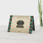 Zuidwest Kokopelli Kerstkaart Feestdagen Kaart (Achterkant)