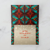 Zuidwest Kokopelli Kerstkaart Feestdagen Kaart (Binnen)