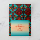 Zuidwest Kokopelli Kerstkaart Feestdagen Kaart (Binnen)