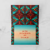 Zuidwest Kokopelli Kerstkaart Feestdagen Kaart (Binnen)