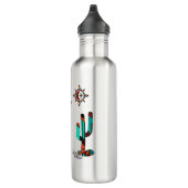 Zuidwest Kokopelli Stainless Steel Water Bottle Waterfles (Rechts)