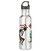 Zuidwest Kokopelli Stainless Steel Water Bottle Waterfles (Voorkant)