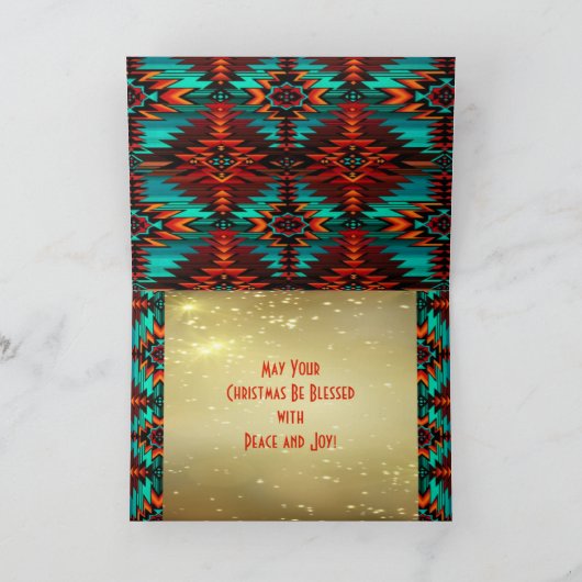 Zuidwest Kokopelli Vakantiekaart Feestdagen Kaart (Binnen)