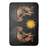 Zuidwest-Kokopellis Canvas Badmat (Voorkant Verticaal)