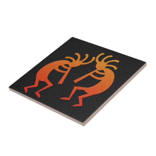 Zuidwest-Kokpelli Tegeltje (Zijkant)