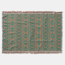 Zuidwest Koper Blauwgroen Geometrisch Patroon