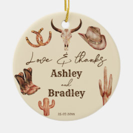 Zuidwest-land kent cadeautjes voor bruiloft keramisch ornament