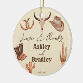 Zuidwest-land kent cadeautjes voor bruiloft keramisch ornament (Links)