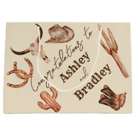 Zuidwest-land ranch western cowgirl bruiloft groot cadeauzakje