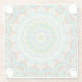 Zuidwest-Mandala 2 Glazen Onderzetter (Achterkant)