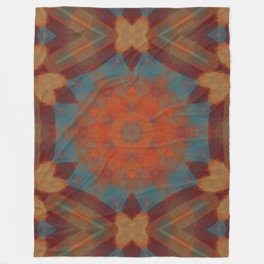 Zuidwest-Mandala 3 Fleece Deken (Voorkant)