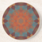 Zuidwest-Mandala 3 Zandsteen Onderzetter (Voorkant)