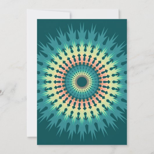 Zuidwest Mandala bruiloft uitnodiging (Achterkant)