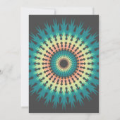 Zuidwest Mandala bruiloft uitnodiging (Achterkant)