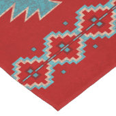 Zuidwest Mesas Rode & Turquoise Tafellopers Lange Tafelloper (Hoek)