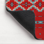 Zuidwest Mesas Rood en Turquoise Muismat (Hoek)