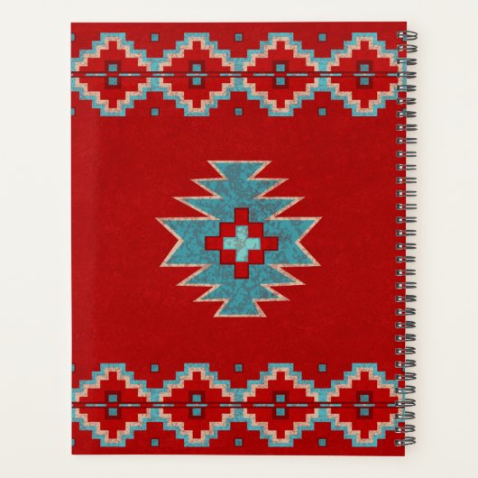 Zuidwest Mesas Rood en Turquoise Planner (Achterkant)