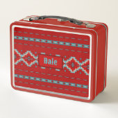 Zuidwest Mesas Rood & Turquoise (Achterkant)