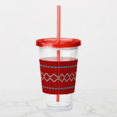 Zuidwest Mesas Rood & Turquoise Acryl Drinkbeker (Rechts)