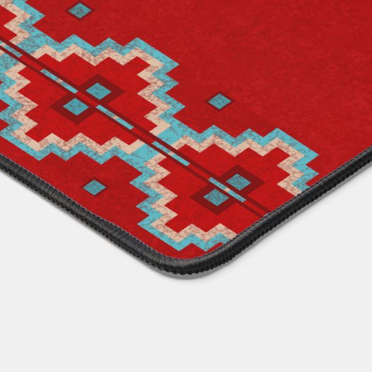 Zuidwest Mesas Rood & Turquoise Bureaumat (Hoek)