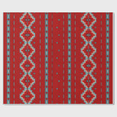Zuidwest Mesas Rood & Turquoise Cadeaupapier (Vlak)