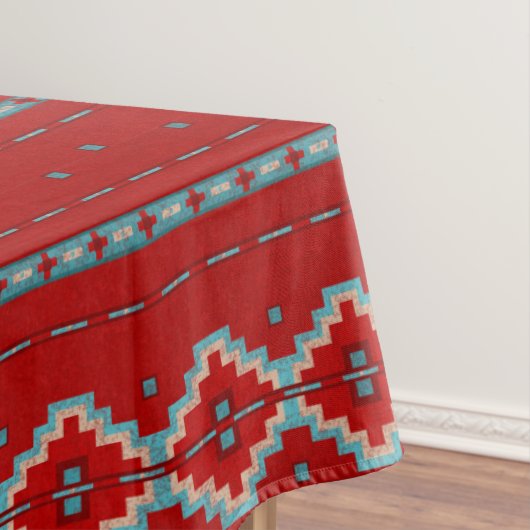 Zuidwest Mesas Rood & Turquoise Groot Tafelkleed (Voorbeeld)