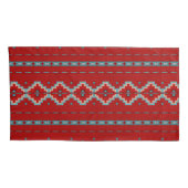 Zuidwest Mesas Rood & Turquoise Kussensloop (Achterkant-Rechts)