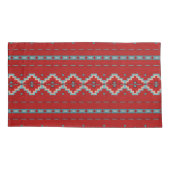 Zuidwest Mesas Rood & Turquoise Kussensloop (Achterkant-Links)